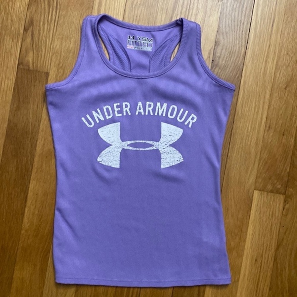 Under Armour Purple Tank Top Size Youth Small